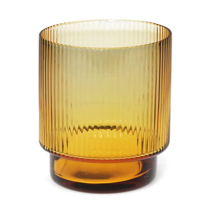 Retro Ribbed Glass Tumbler 325Ml - Amber and other Purchase wholesale can shaped glass. Free returns & net 60 terms on Faire trending on Faire.