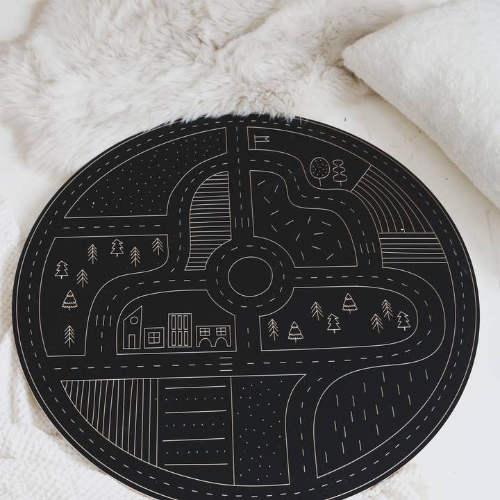 milin - Wholesale Wood toy – Child - Roadway Chalkboard, wooden toy with chalk4