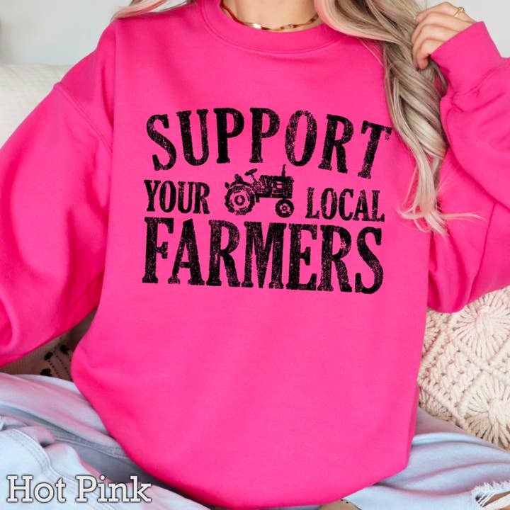 Shoppe SHC - Wholesale Graphic Sweatshirt - Women's - Support Your Local Farmers Women’s Graphic Sweatshirt8