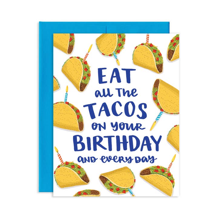 Taco Party verjaardagswenskaart voor wholesale door Grey Street Paper