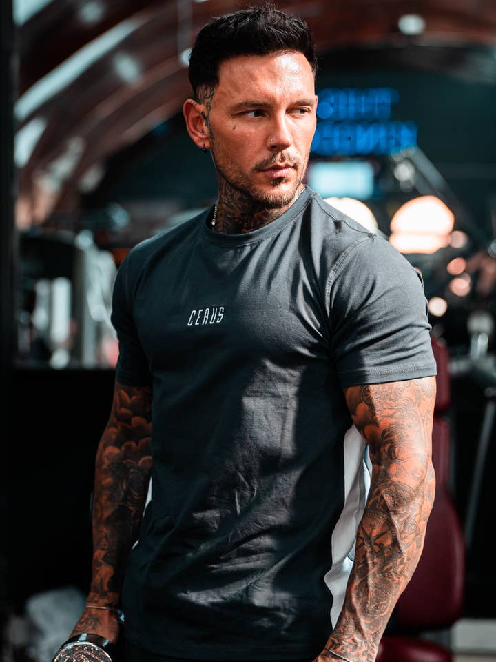 Cerus Grey Nero T-Shirt for wholesale by Cerus Clothing