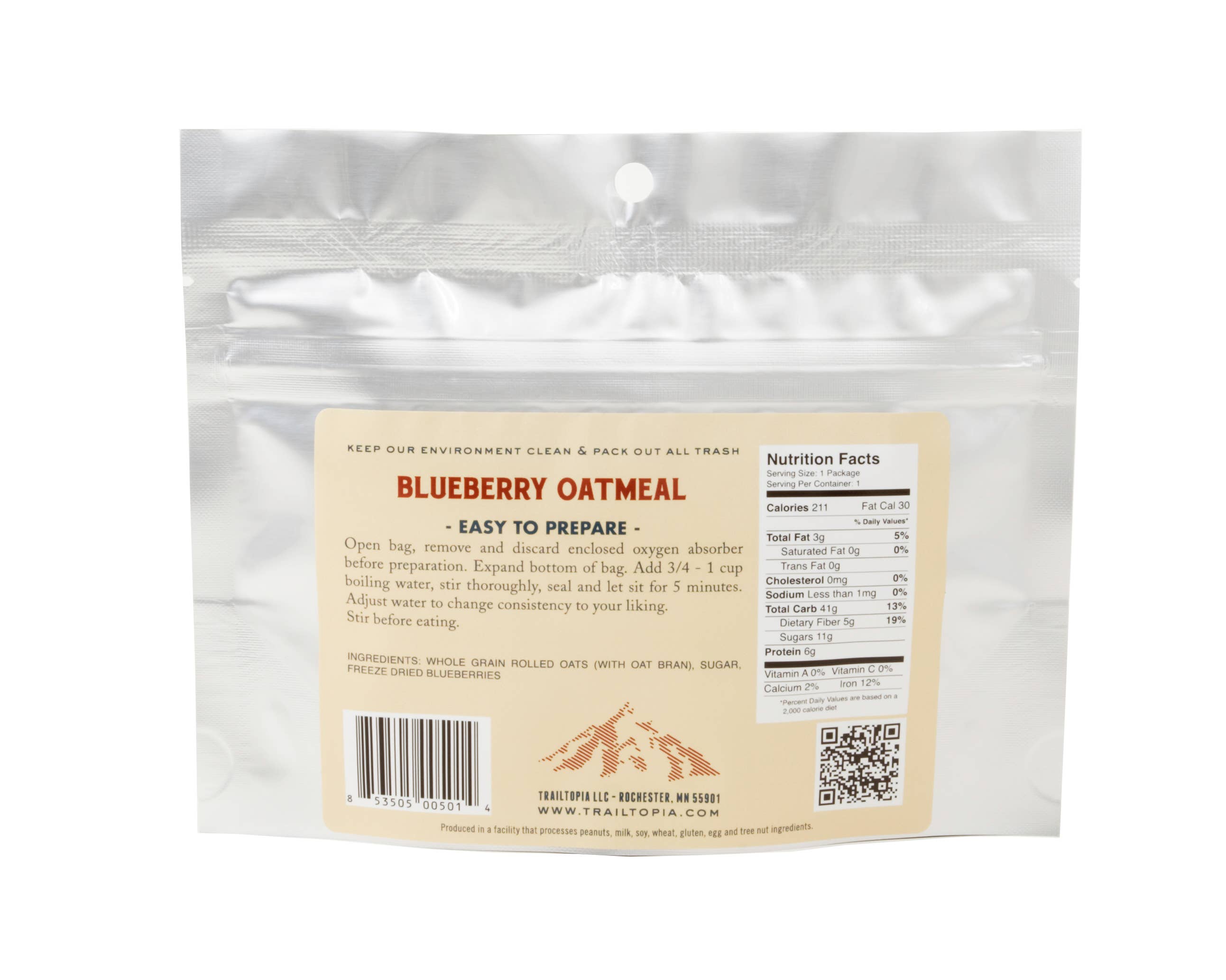Trailtopia - Wholesale Oats - Blueberry Oatmeal1