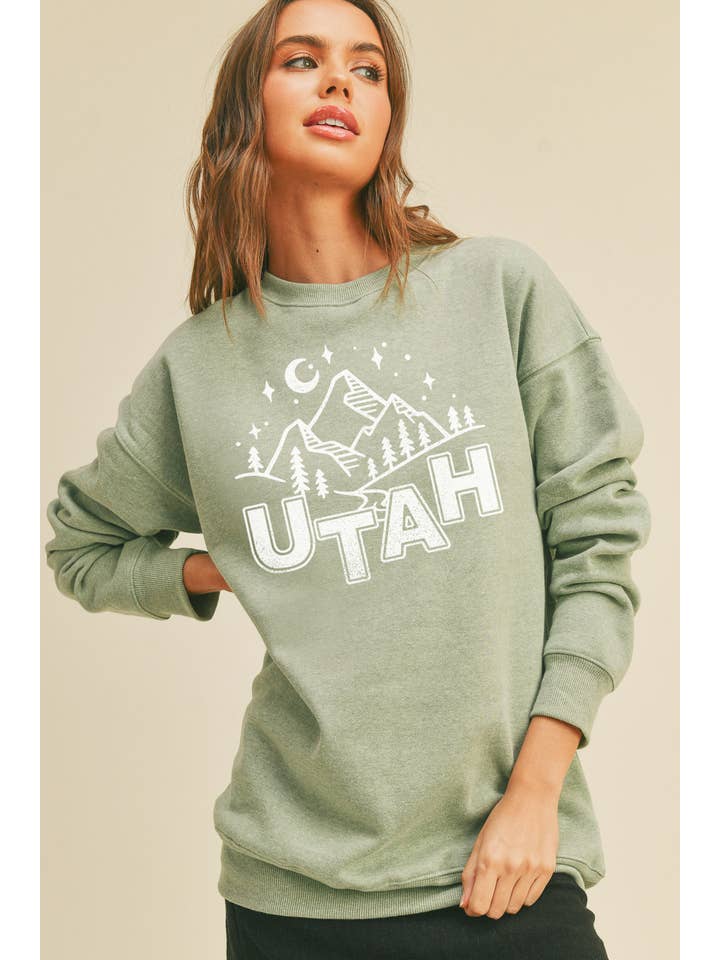 Honestee - Wholesale Graphic Sweatshirt - Women's - Utah Graphic Sweatshirt3