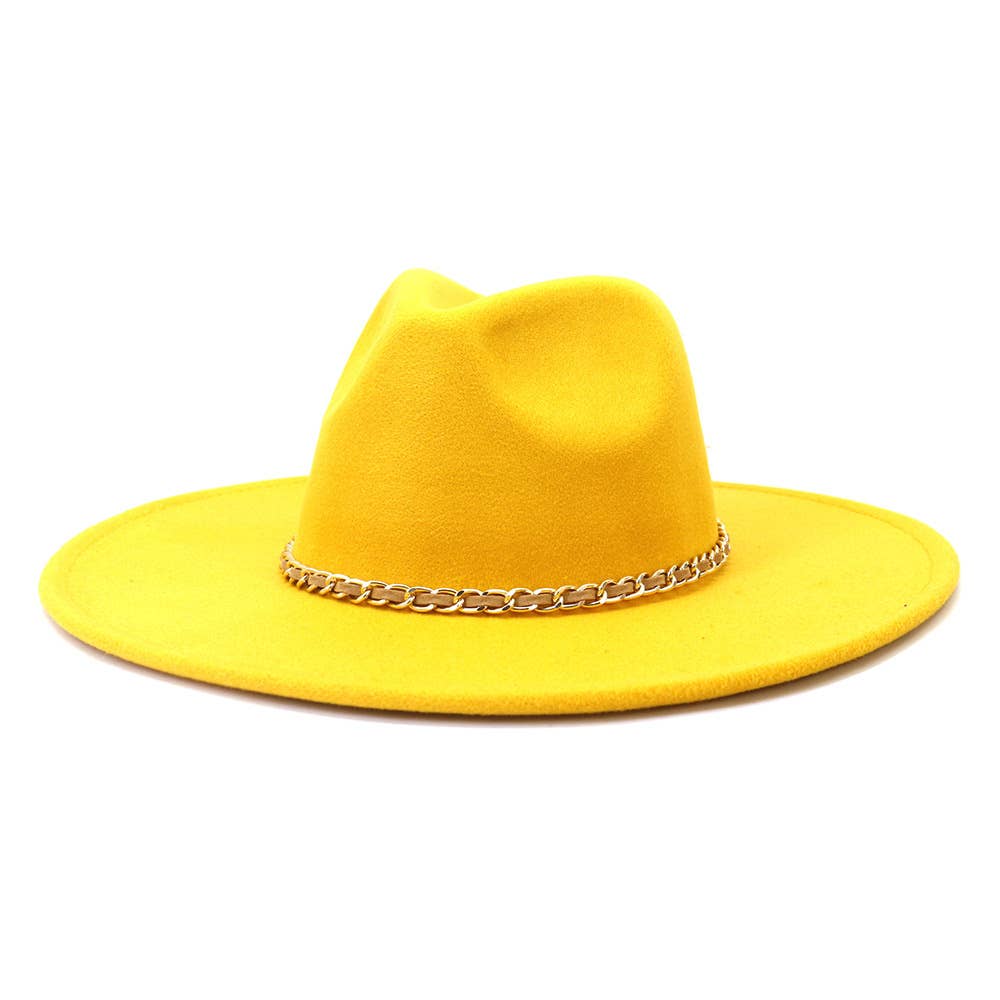 Suzie Q USA - Wholesale Fedora - Women's - Camel Chain Big Brim Peach Heart Top Hat22