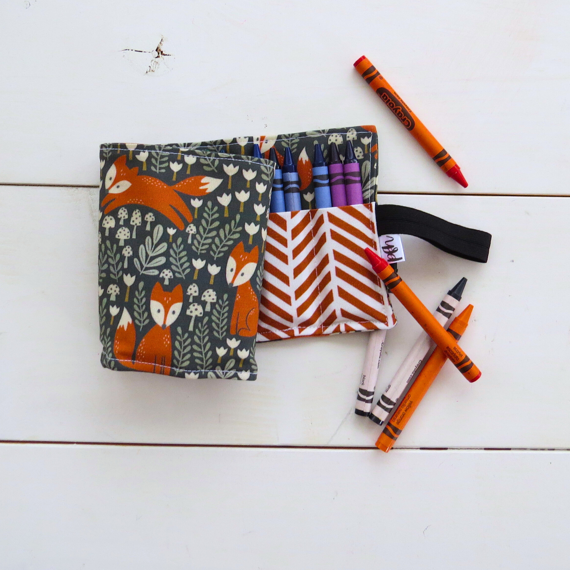 PaperFromHeaven - Wholesale Crayons – Child & baby - Fox Crayon Roll • Forest Friends Kids Gifts • Woodland Theme0