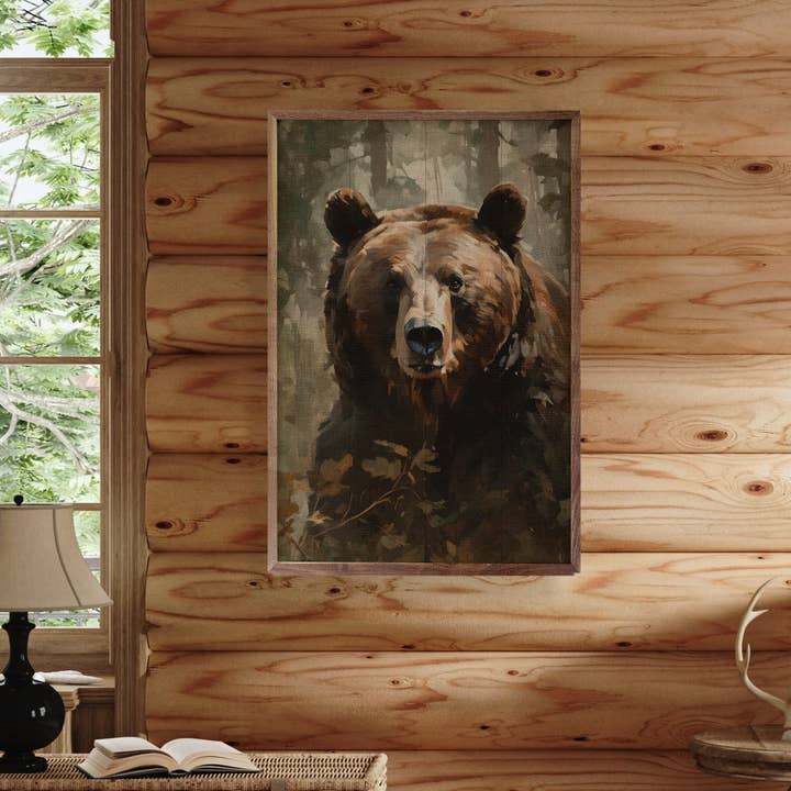 Kendrick Home - Wholesale Sign - Brown Bear Portrait