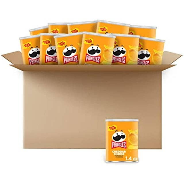 I Got Your Candy - Wholesale Chips - Pringles Crisps Cheddar Cheese 1.41oz - 12ct