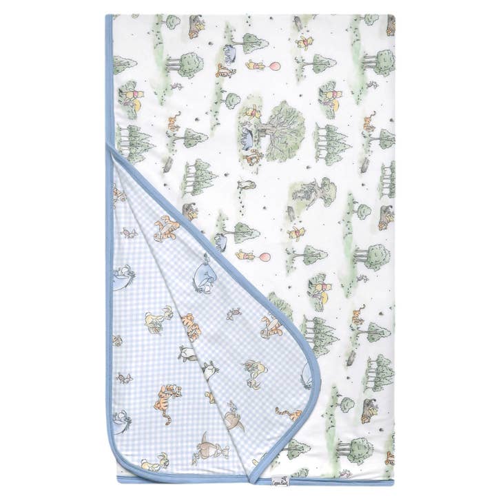 Three-Layer Jumbo Quilt - Hundred Acre Wood for wholesale by Copper Pearl
