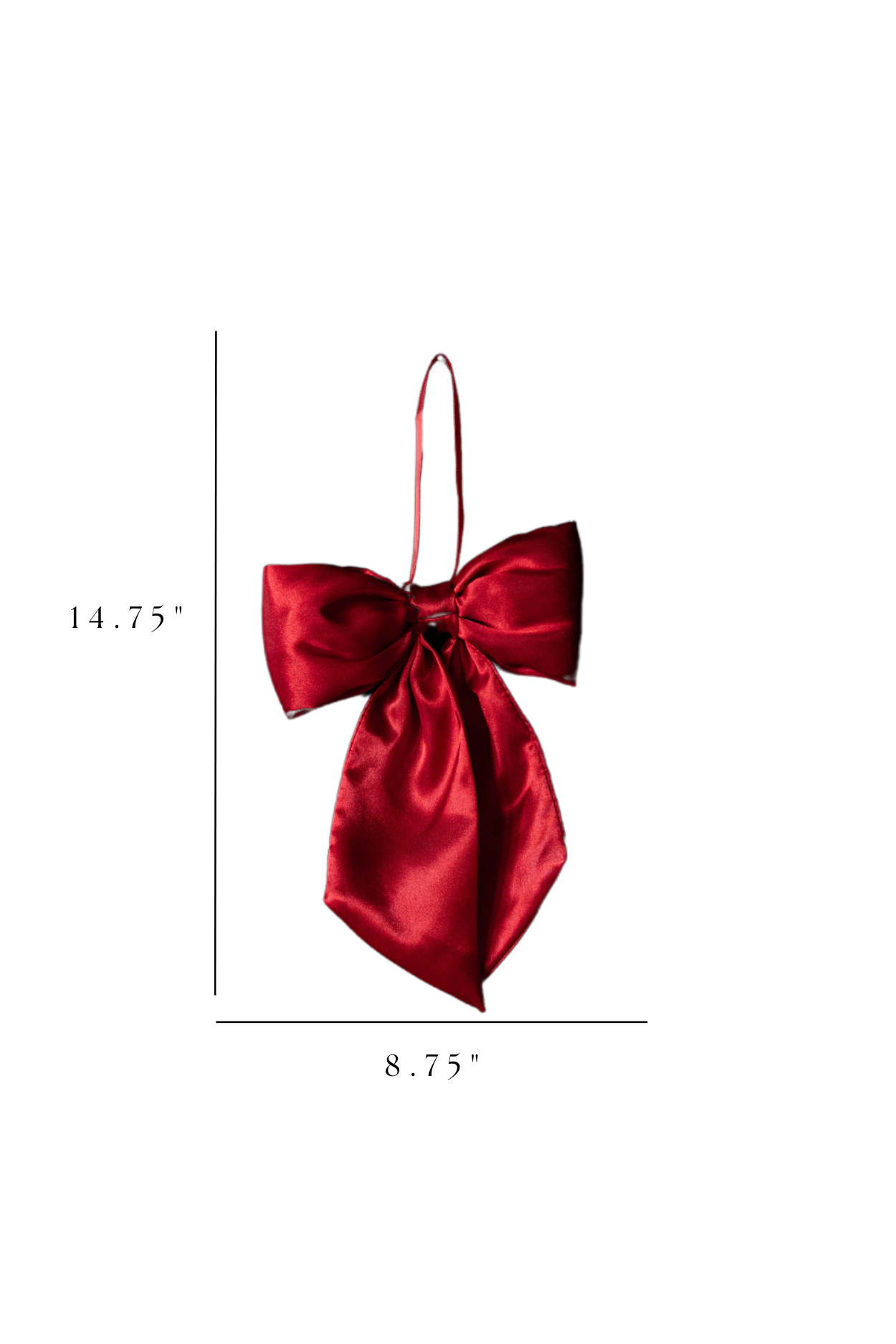 Luxe B Co - Wholesale Christmas Decoration - Bows Red Satin Fabric2