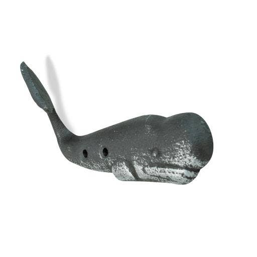 Blue Harbour Cast Iron Clothes Hanger Whale-738 for wholesale by International Gifts Ltd.