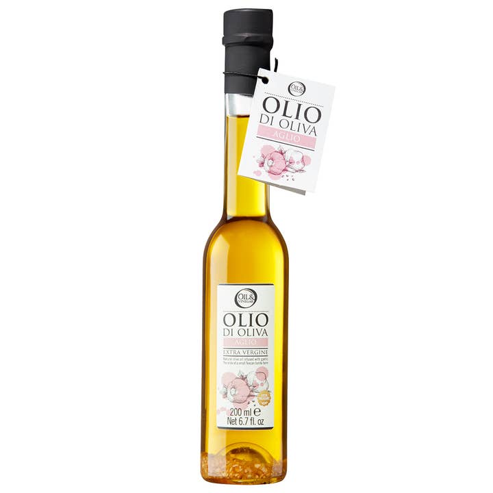 Huile d'olive extra vierge à l'ail 200 ml/6,7 fl oz pour la vente par Oil & Vinegar