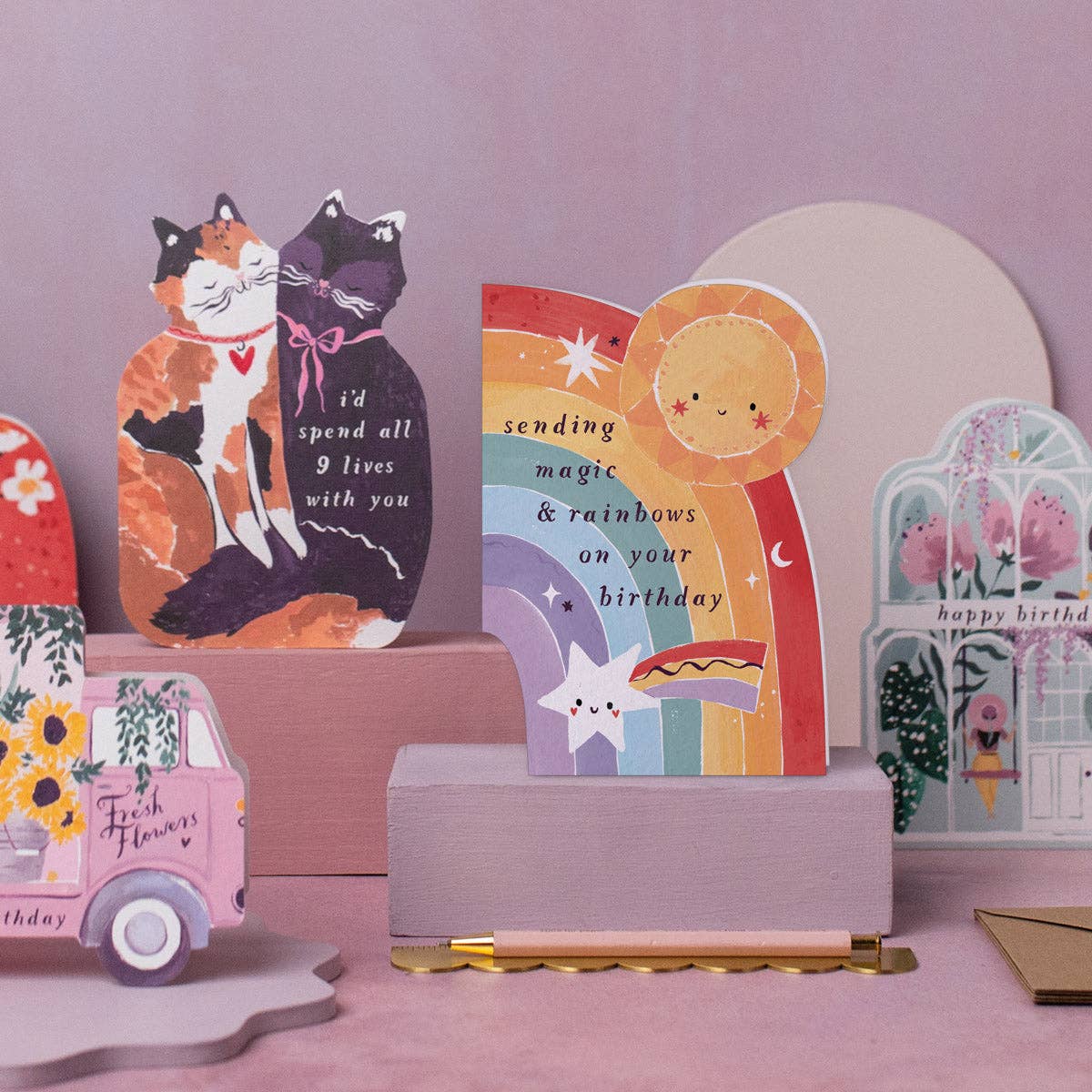 Sister Paper Co. - Wholesale Birthday card - Kids Rainbow Birthday Card | Childrens Birthday Cards1