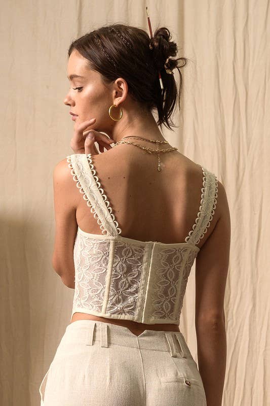 ILLA ILLA - Wholesale Corset - Women's - Floral Lace Corset9