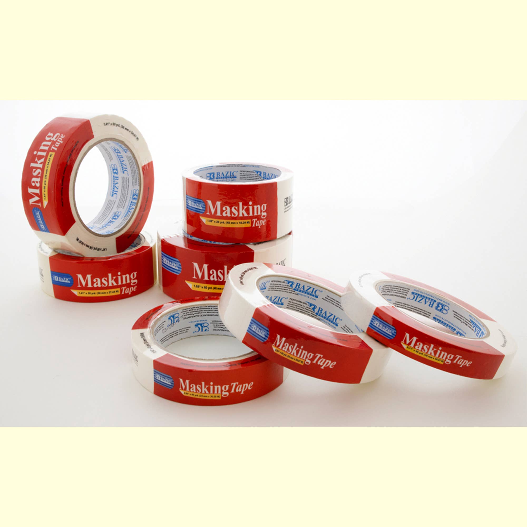 BAZIC Products - Wholesale Tape - 1.41" X 2160" (60 Yards) General Purpose Masking Tape6