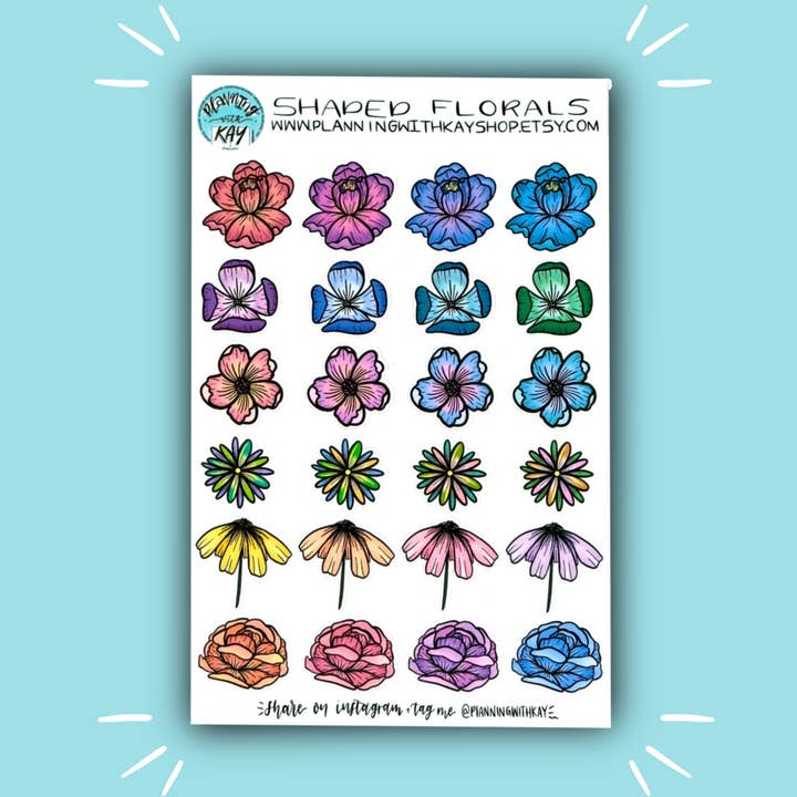 Flores sombreadas para venta al por mayor de Planning With Kay