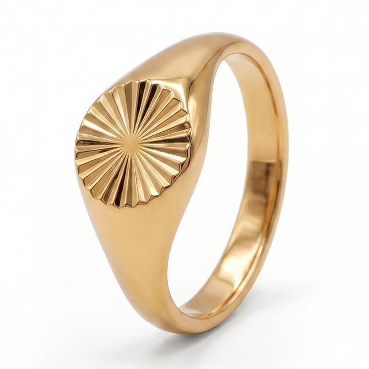 Ring Karl - 18K Guld Vermeil for engroshandel hos eva før