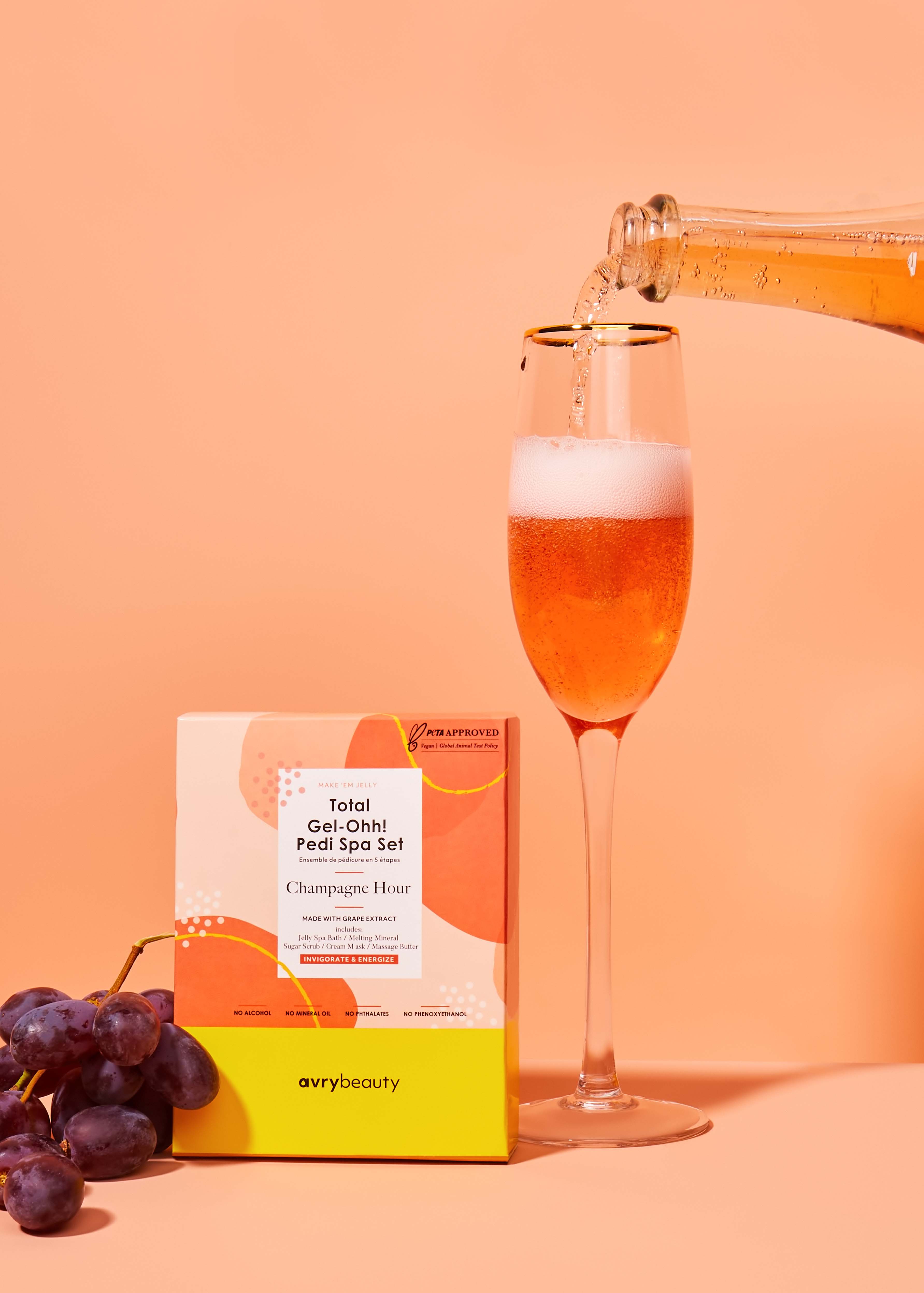 AvryBeauty - Venta al por mayor Juegos de cuidado de uñas - Set de Spa Pedi Total Gel-Ohh! - Hora de Champán2