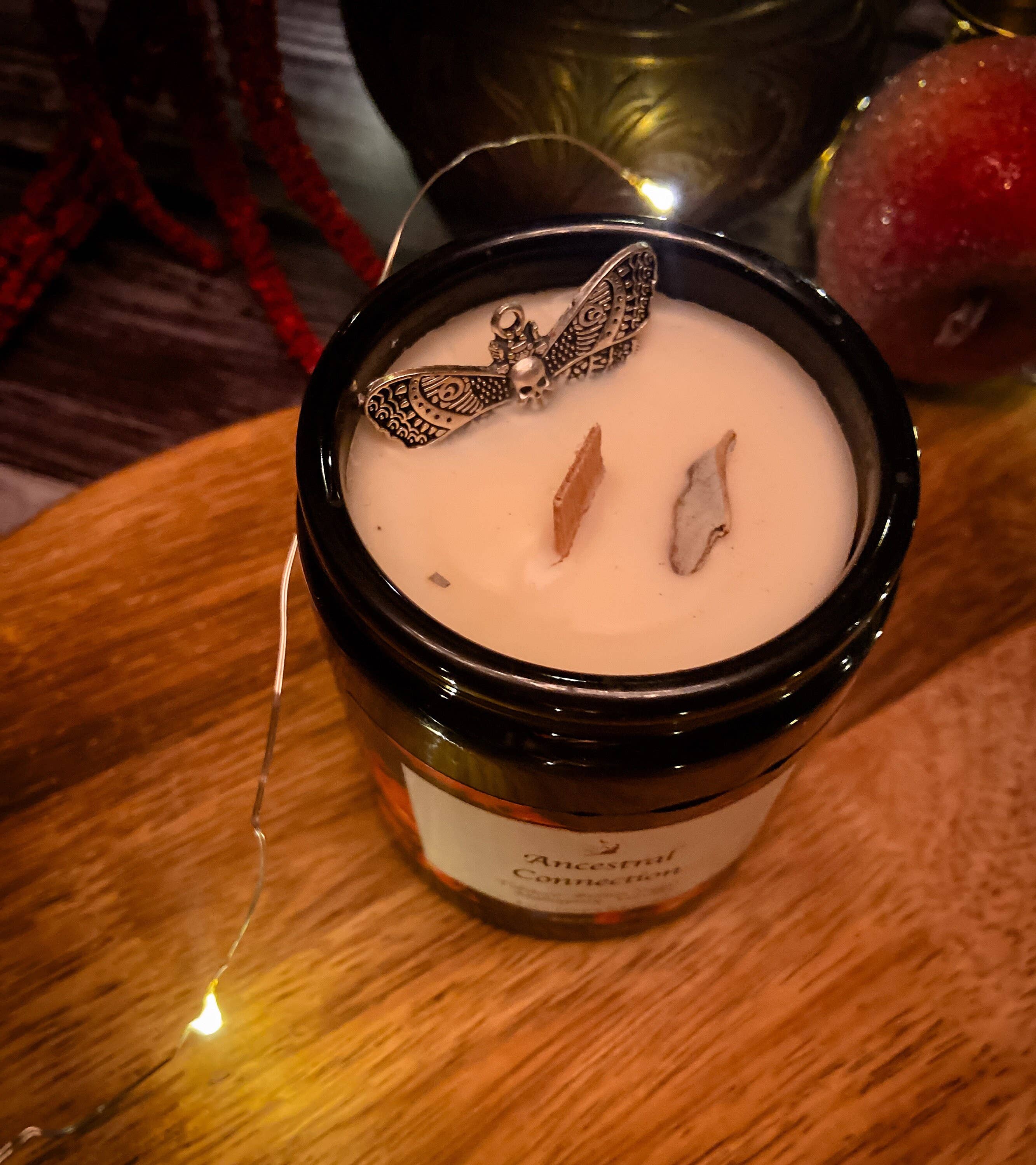 Sacred Lore - Vente Bougie en bocal - Bougie de connexion ancestrale, bougie rituelle en pot apothicaire4