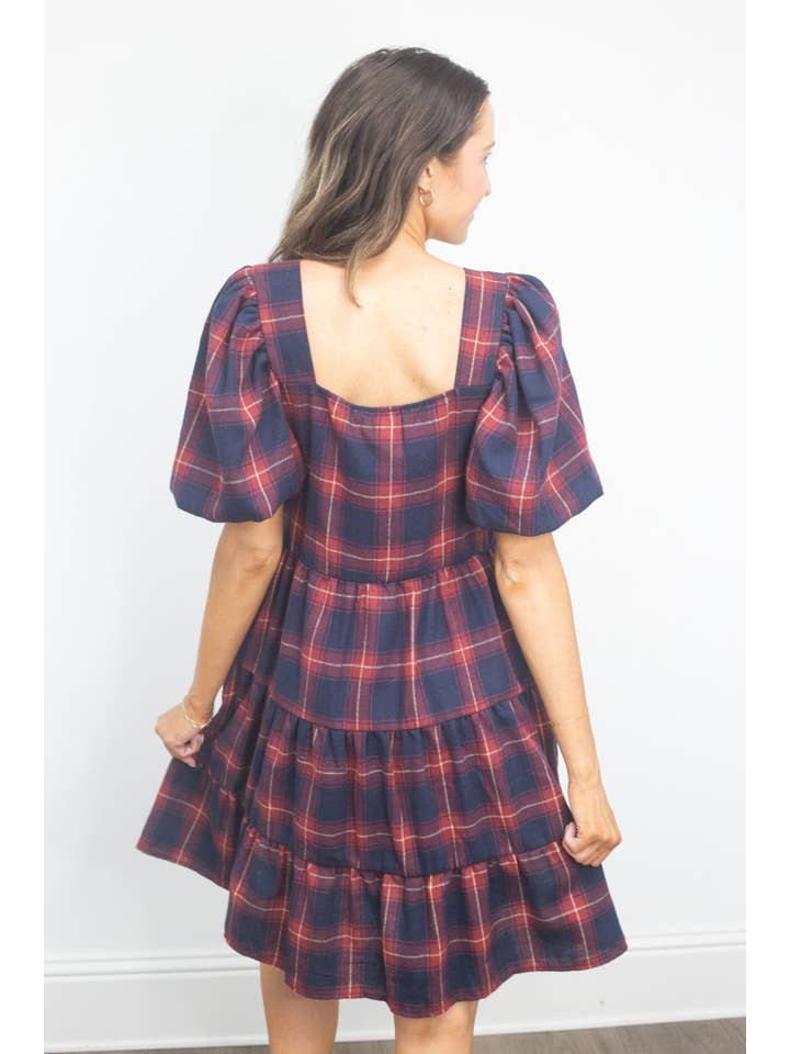 Multi Dolly Doll Plaid Dress for wholesale on Faire7