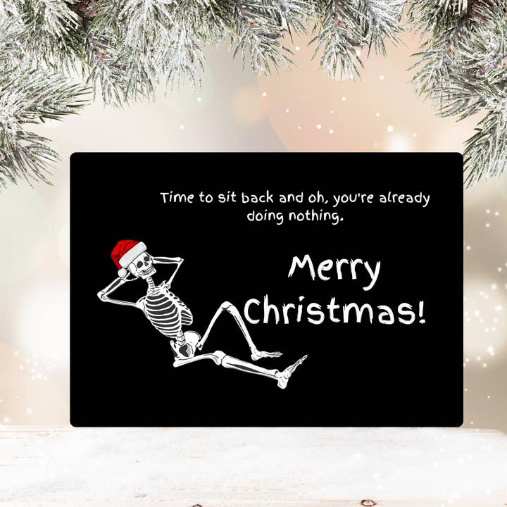 Tavle Jul 'Intet' lykønskningskort for engroshandel hos T C W