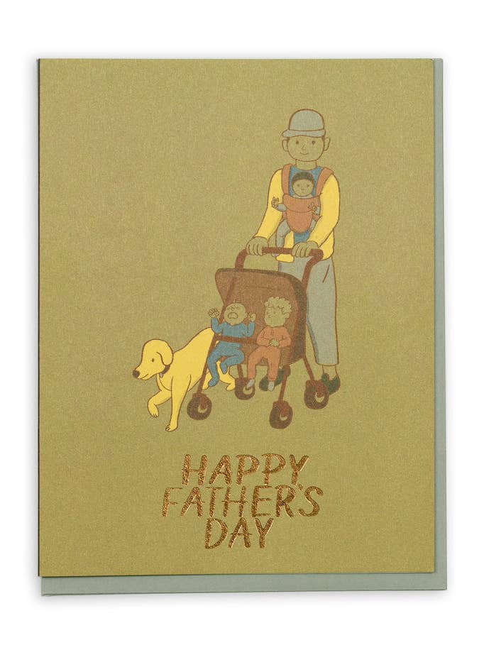Father's Day Strolling Card for wholesale by Small Adventure