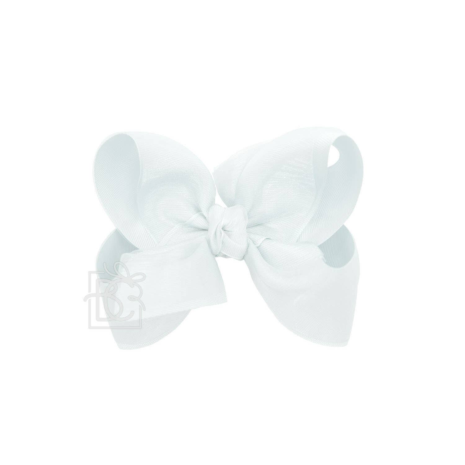 Beyond Creations, LLC – wholesale Hair bow – Kids – LAYERED ORGANZA/GROSGRAIN BOW ON CLIP39