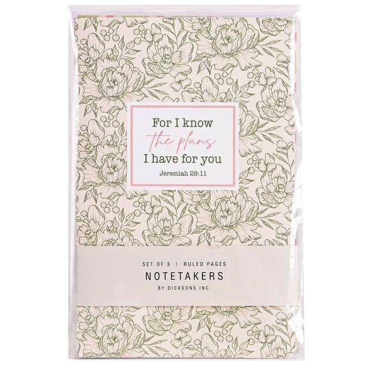Dicksons - Wholesale Notepad - Notetakers For I Know The Plans I Have Set of 31