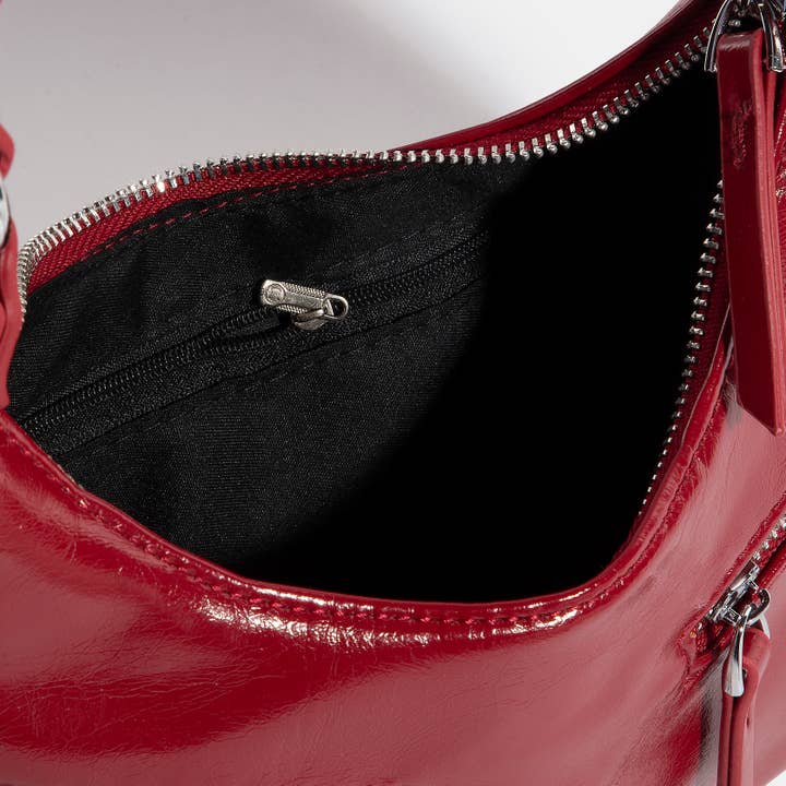 Collections by Fame Accessories - Wholesale Crossbody Bag - Women's - Large Buckle Triple Zipper Hand Bag5