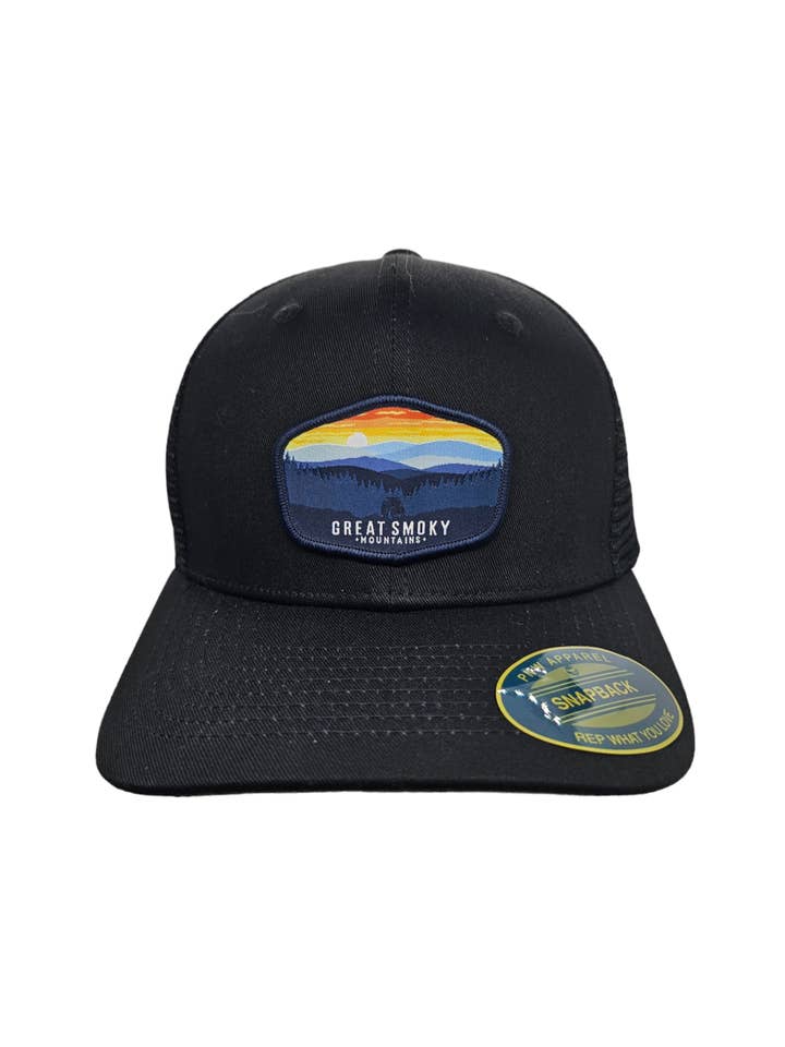 Cappello da camionista del Parco nazionale delle Great Smoky Mountains per la vendita all'ingrosso da parte di PNW Apparel