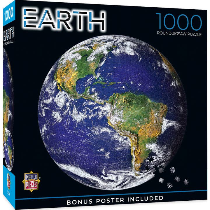Masterpieces Puzzles - Wholesale Puzzle - Adult - The Earth - 1000 Piece Round Puzzle