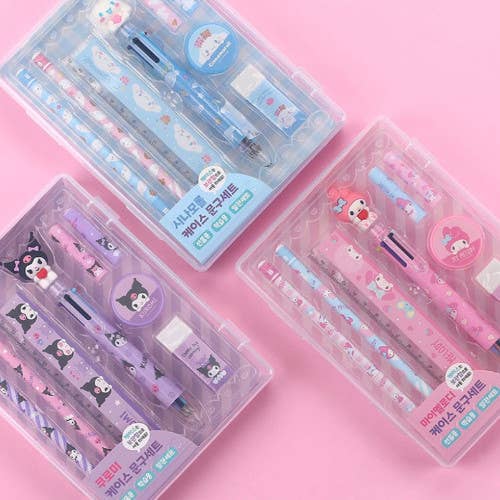 K-Wonderland - Vendita all'ingrosso Set di cartoleria/cancelleria - Set astuccio con matite, penne e accessori Sanrio per scuola e ufficio13