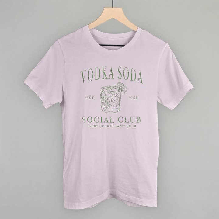 Ivy + Cloth - Wholesale Screen Printed T-Shirt - Women's - Vodka Soda Social Club