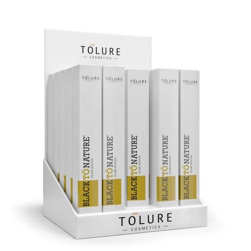Tolure Cosmetics - Wholesale Mascara - Tolure Boost Mascara BLACKTONATURE Display 20 pcs + 1 Gratis