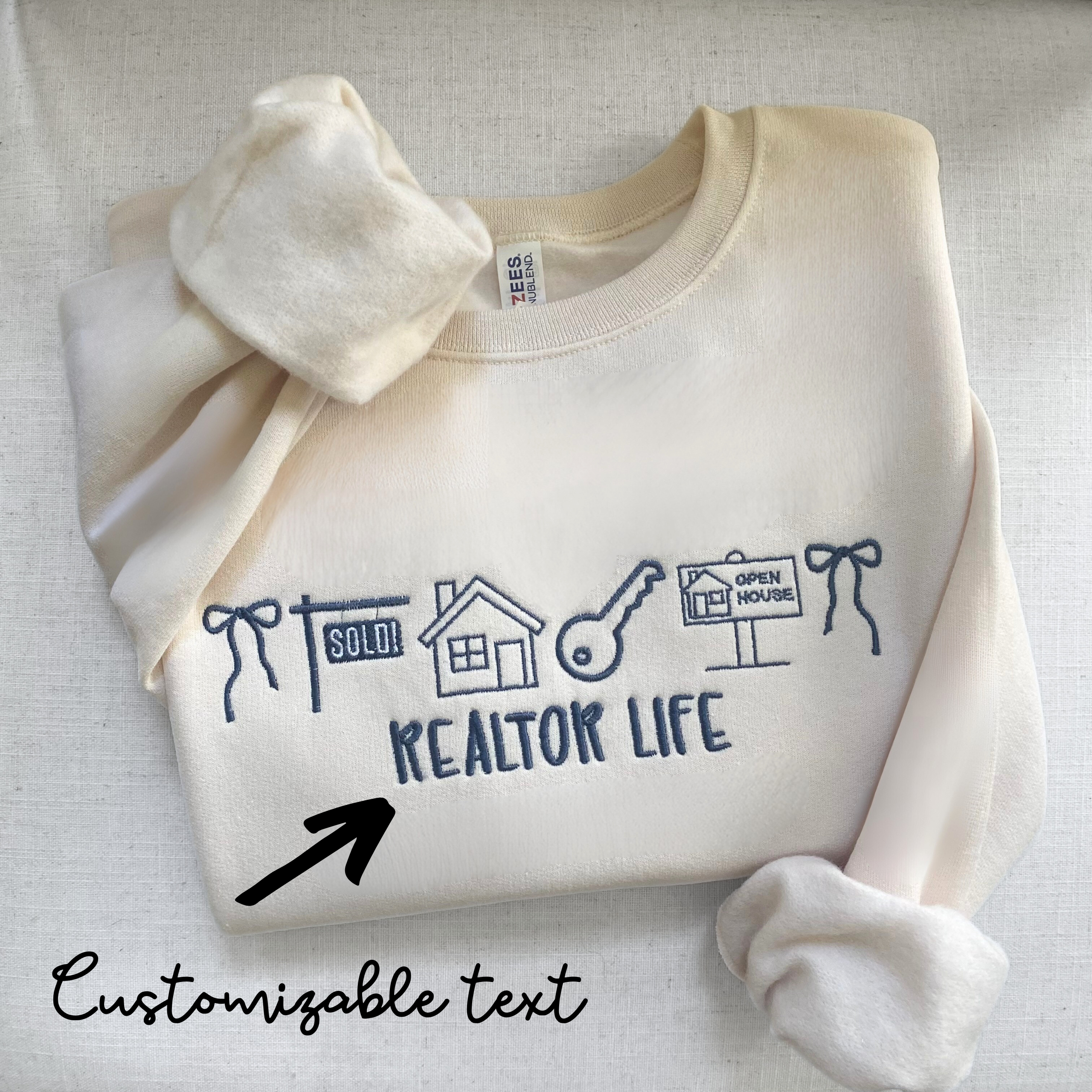 The Vollenweider Co. - Wholesale Sweatshirt - Women's - Embroidered Realtor Life Sweatshirt1