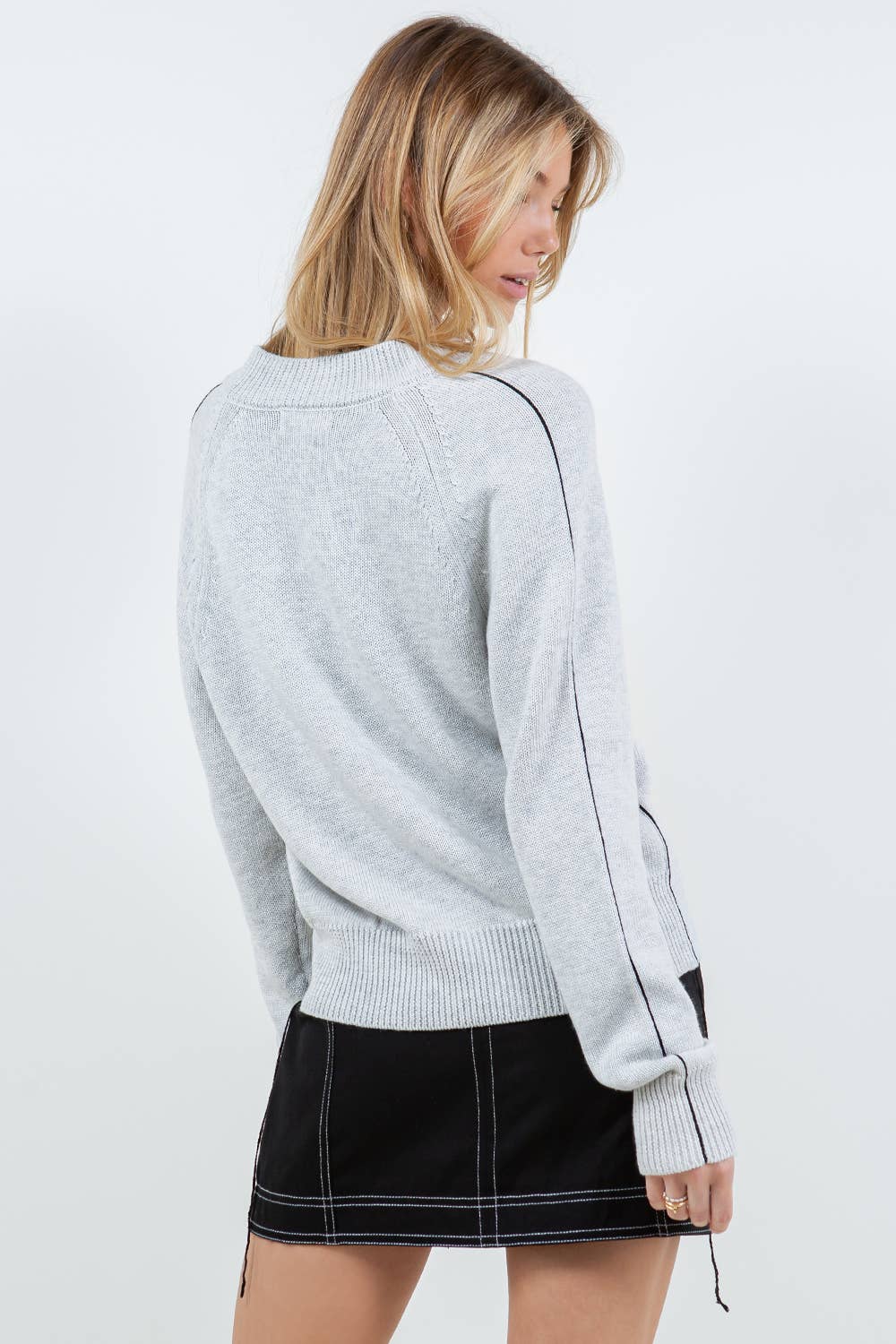 Whiteroom+Cactus - Vendita all'ingrosso Maglione tricot - Donna - MAGLIONE IN FILATO A CONTRASTO8