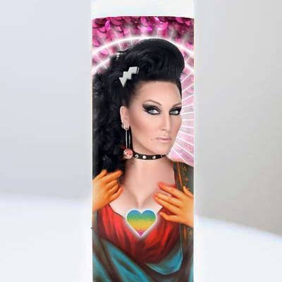 Michelle Visage Celebrity Prayer Candle for wholesale by Cool Story Gifts