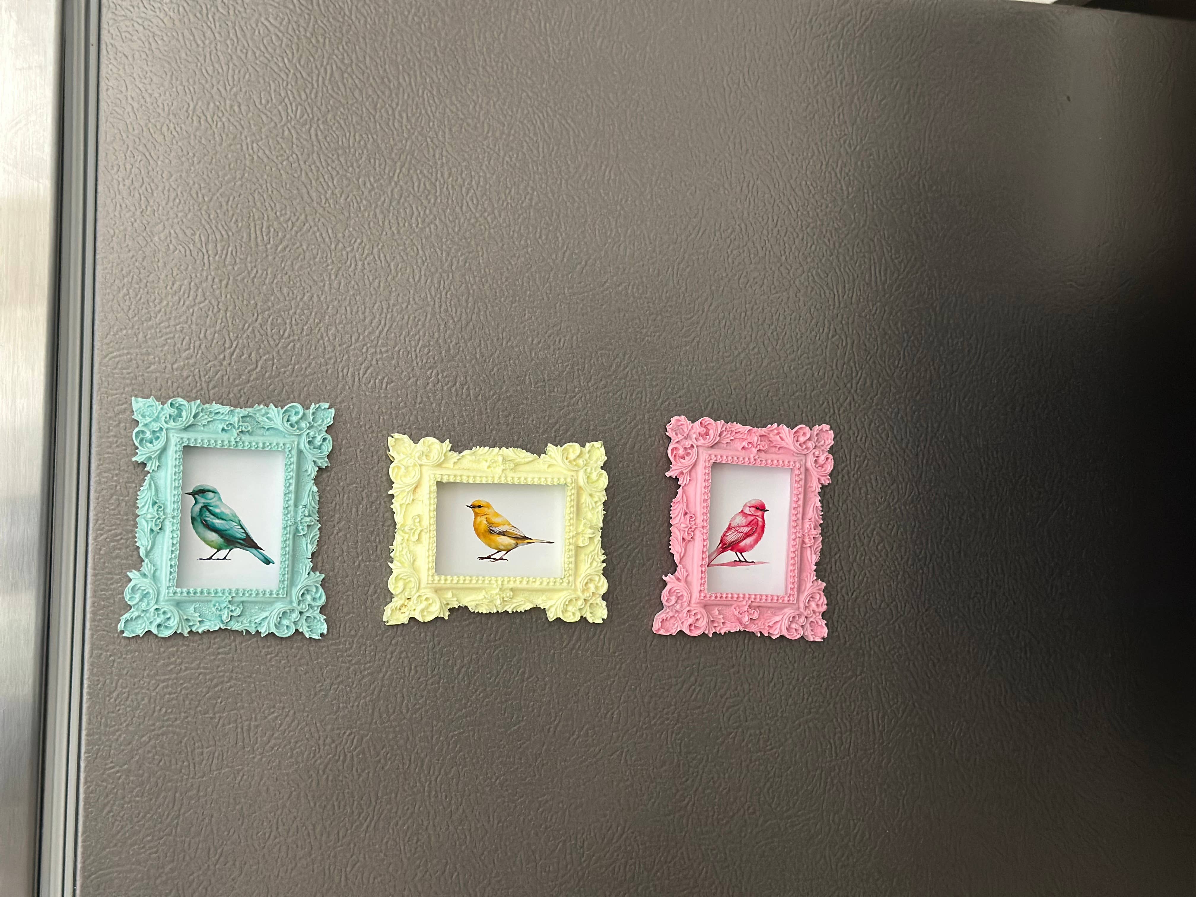 Somone Studios - Wholesale Magnet - Magnets-Bird Print Magnet-Yellow3