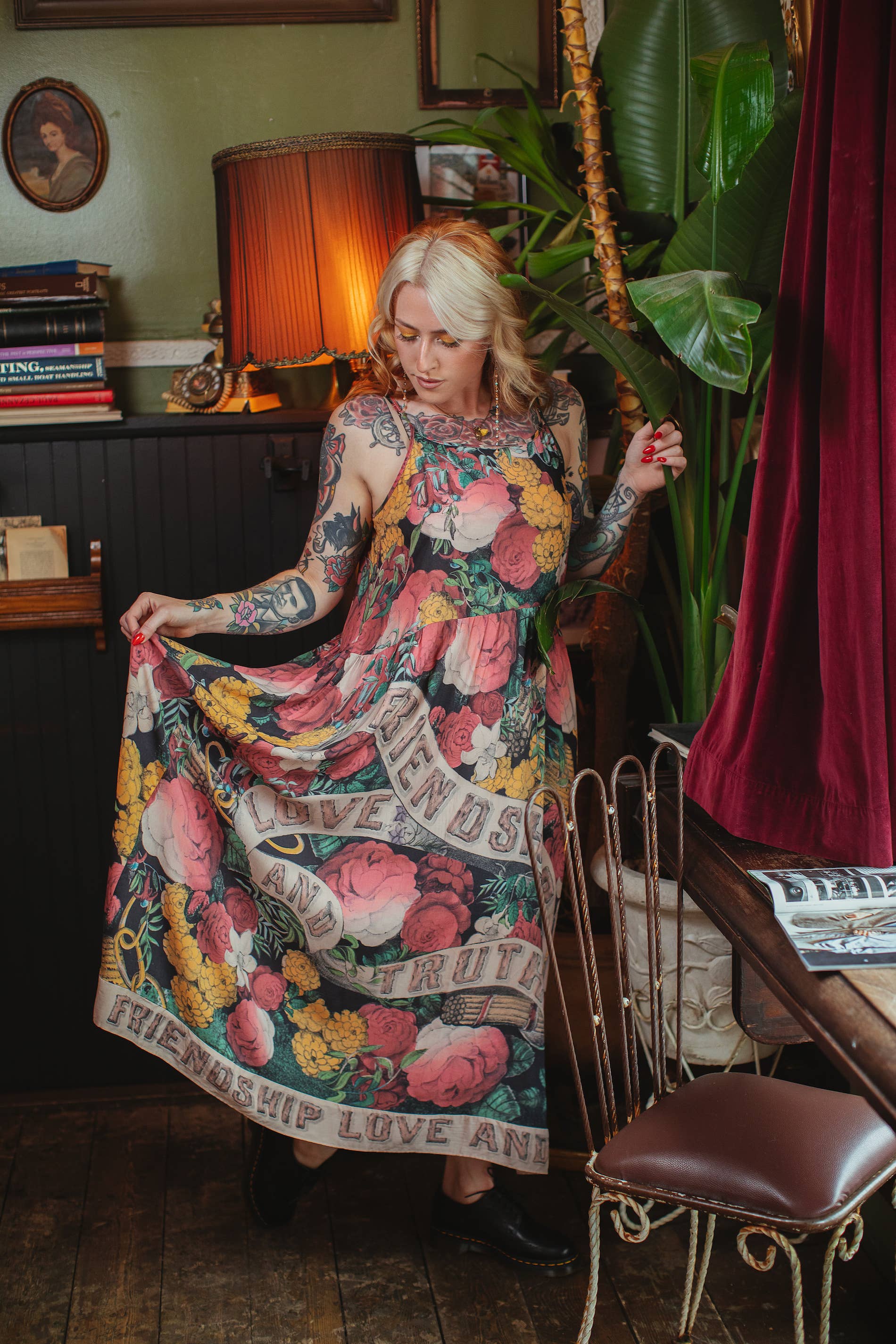 Market of Stars (USA) - Wholesale Dress - Women's - Friendship Love & Truth Bohéme Long Maxi Slip Dress2