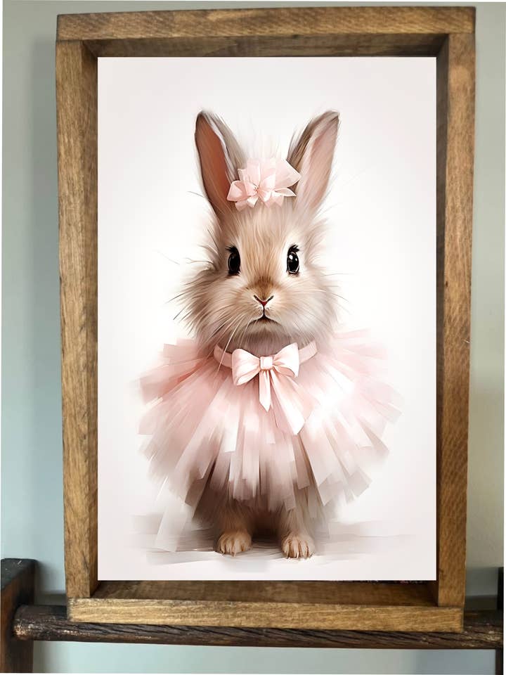 I'm So Cute Bunny Farmhouse Sign for wholesale by Stir Crazy Signs