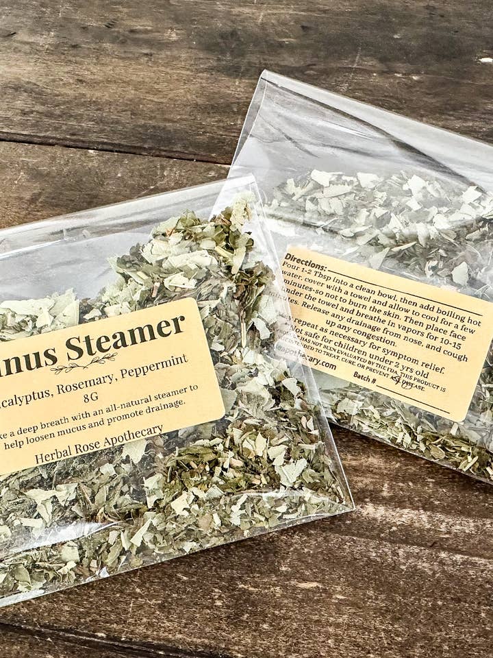 Inaladores a vapor para sinusite por atacado de Herbal Rose Apothecary