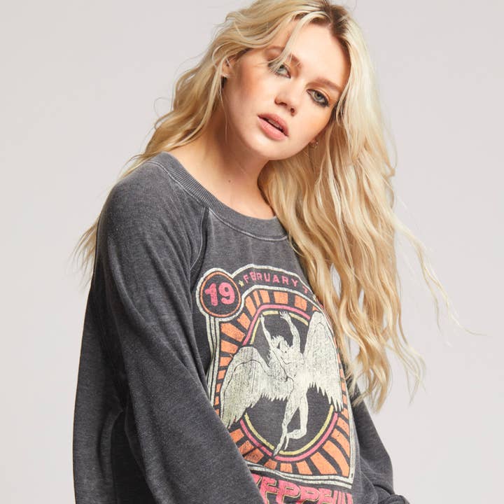 301884 - 1230 Led Zeppelin Madison Square Garden Ls Burnout for wholesale by Recycled Karma