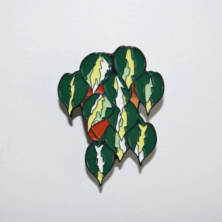 Philodendron Cream Splash Pin/Schlüsselanhänger für den Großhandel von Luxe Foliage