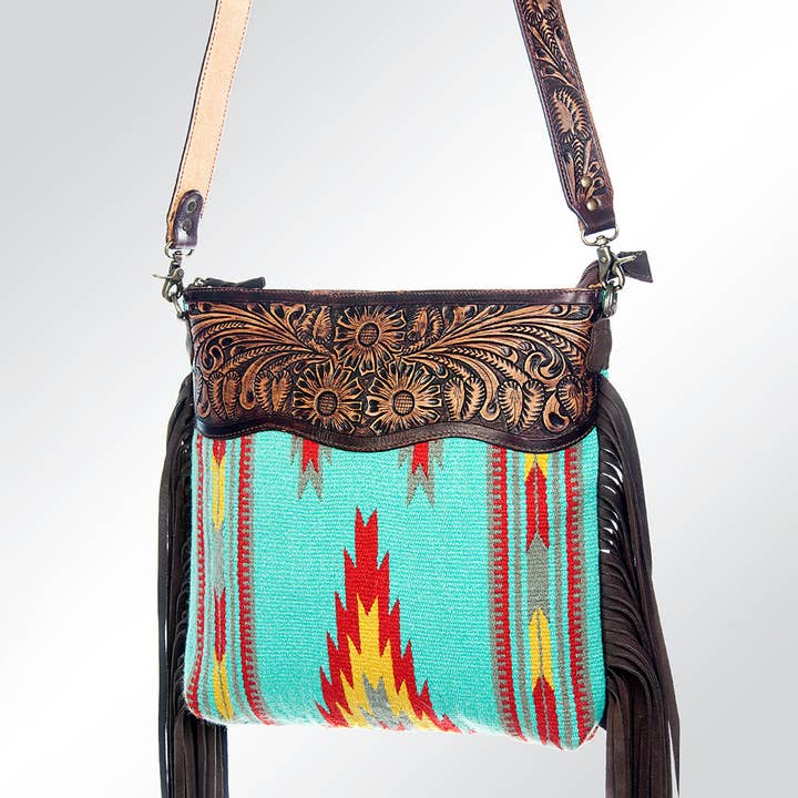 ADBGZ235 Signature Crossbody Genuine Leather Women Bag for wholesale by LS Western