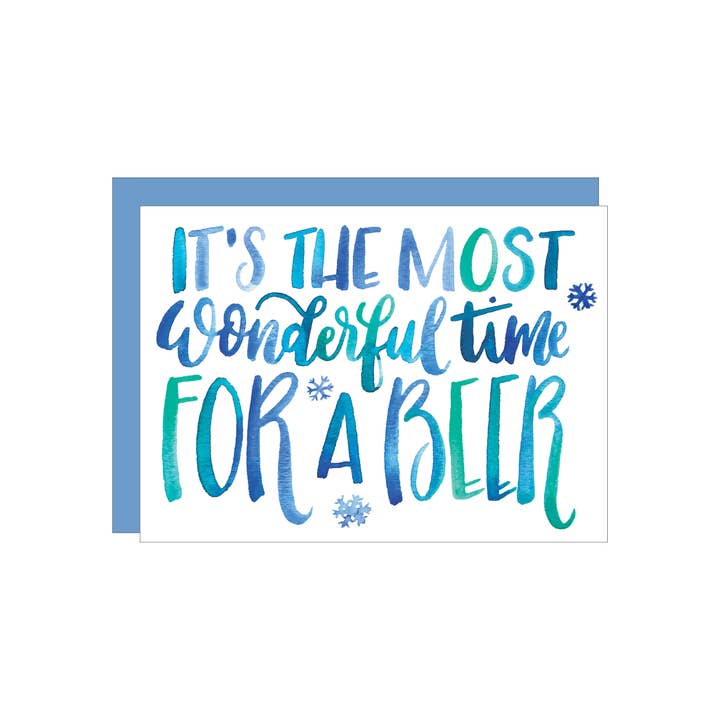 Underbart öl gratulationskort för wholesale av Katie Elizabeth Lettering