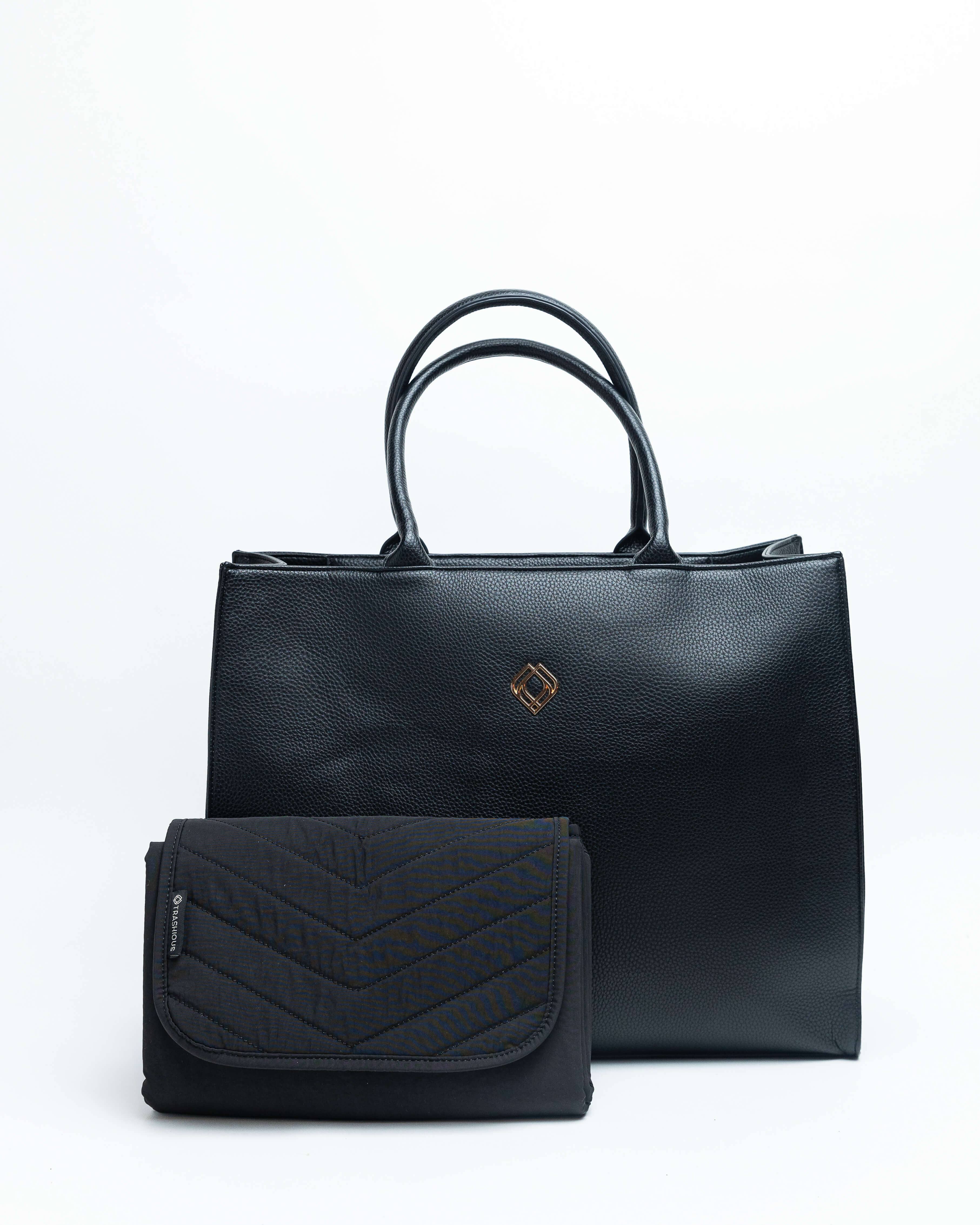 Trashious - Wholesale Shoulder Bag - Women's - Mama Bag Corn Leather Black