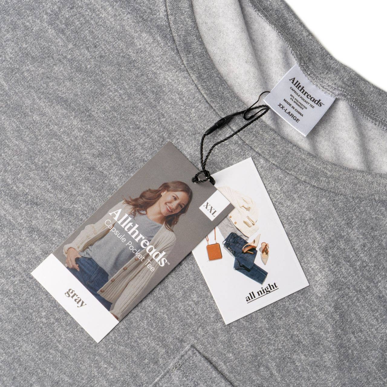 DM Merchandising - Wholesale T-Shirt - Women's - Allthreads Capsule Pocket Tee Open Stock11