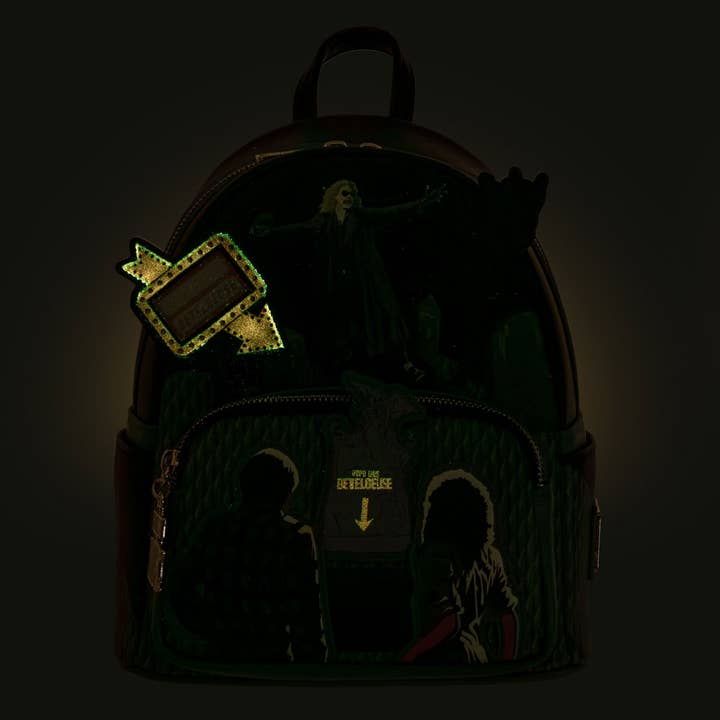 Entertainment Earth - Wholesale Backpack - Kids - Beetlejuice Graveyard GITD Mini-Backpack - EE Exclusive2