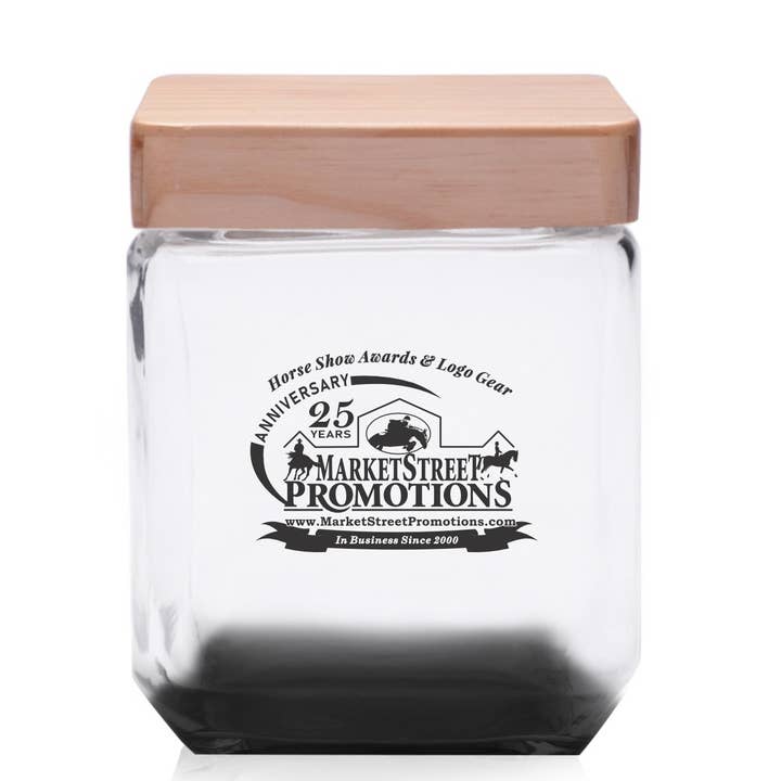 Classic Charm Glass Jar - 41oz for wholesale by Market Street Promotions