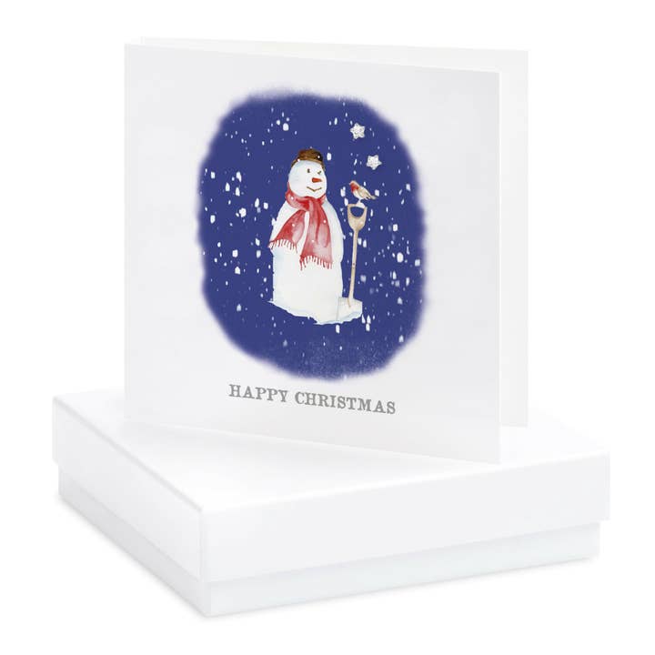 Silver Stud Earring - Christmas Card - Festive Gift for wholesale by Crumble & Core