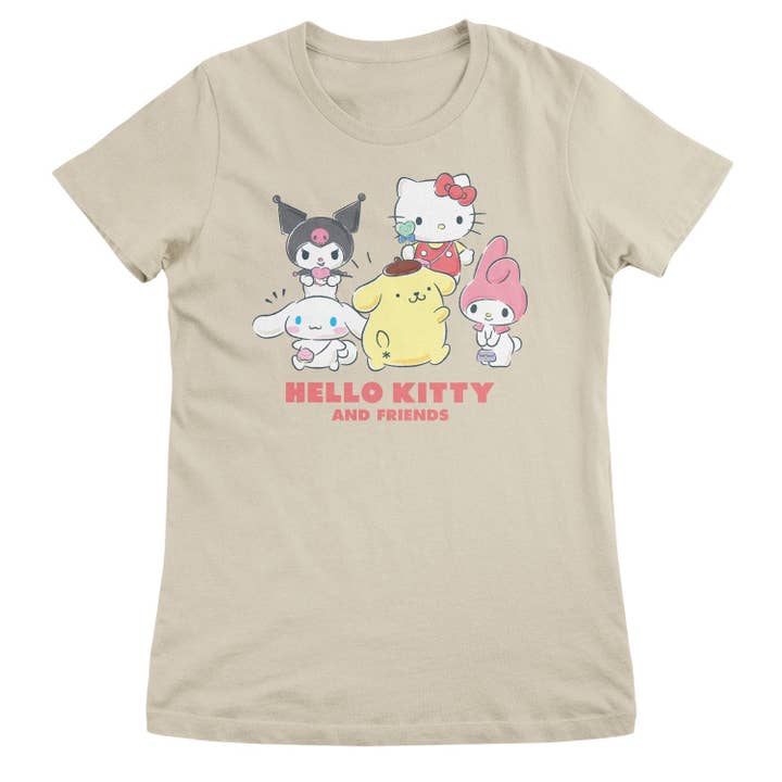 Camiseta Girly de Esboço Hello Kitty e Amigos por atacado de Hybris Production AB